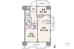 間取図画像 2LDK