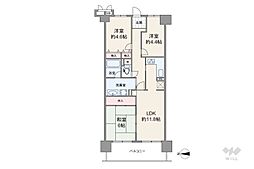 コスモシティ森林公園弐番館 3LDKの間取図画像