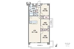 間取図画像 3LDK