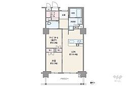 マスターズマンション吹田千里丘中樂坊 1SLDKの間取図画像