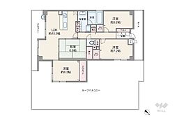 エステムコート吹田片山公園フローラ 4LDKの間取図画像