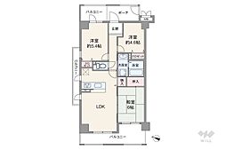 ソシエ北大阪1番館 3LDKの間取図画像