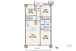 加島駅前アーバンコンフォート 2SLDKの間取図画像