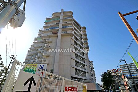 エバーグリーン淀川4号棟の外観(北東側から)