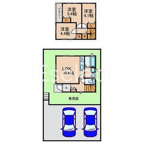 千葉県千葉市緑区茂呂町(賃貸一戸建3LDK・2階・62.73㎡)の写真 その2