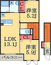 千葉県茂原市早野新田（賃貸アパート2LDK・2階・57.47㎡） その2