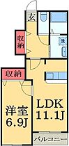 千葉県茂原市六ツ野（賃貸アパート1LDK・1階・44.95㎡） その2