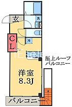 千葉県千葉市中央区今井１丁目（賃貸マンション1K・4階・26.10㎡） その2