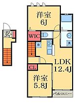 千葉県茂原市緑町（賃貸アパート2LDK・2階・56.72㎡） その2