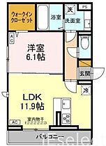 千葉県千葉市中央区今井２丁目（賃貸アパート1LDK・3階・45.43㎡） その2