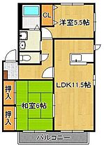 アネシス井堀　B棟  ｜ 福岡県北九州市小倉北区井堀3丁目（賃貸アパート2LDK・2階・60.85㎡） その2