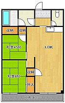 福岡県北九州市小倉北区弁天町（賃貸マンション2LDK・4階・58.00㎡） その2