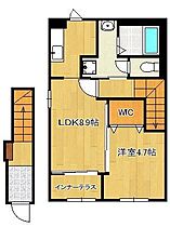 ターナリー熊谷  ｜ 福岡県北九州市小倉北区熊谷1丁目（賃貸アパート1LDK・2階・42.34㎡） その2