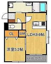 サンシャイン  ｜ 福岡県北九州市小倉北区菜園場2丁目（賃貸マンション1LDK・2階・38.09㎡） その2