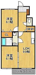 間取図画像 2LDK