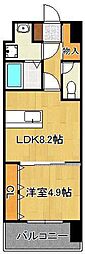 ビクトワール歯大前 1LDKの間取図画像