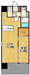 ビクトワール歯大前 1LDKの間取図画像