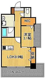 ラファエロ 1LDKの間取図画像