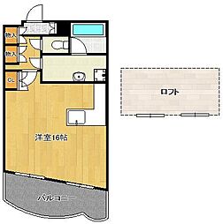 サンシティ日明 ワンルームの間取図画像