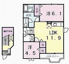 マーヴェラス竹元  ｜ 愛知県豊田市竹元町外田（賃貸アパート2LDK・2階・58.12㎡） その2