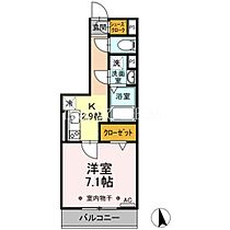 GRAND　D-room月見  ｜ 愛知県豊田市月見町2丁目（賃貸アパート1K・2階・28.48㎡） その2