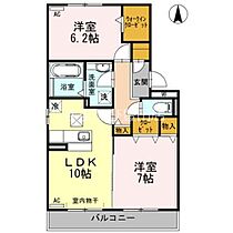 ソレイユ千石　Ｂ棟  ｜ 愛知県豊田市千石町2丁目（賃貸アパート2LDK・1階・58.37㎡） その2