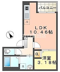 Jack takeI 1LDKの間取図画像