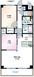 フェリーチェ1 2LDKの間取図画像