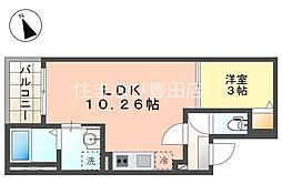 Jack takeII 1LDKの間取図画像