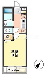 アンプルールブワBON 1Kの間取図画像