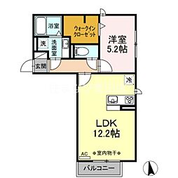 D-room栄 1LDKの間取図画像