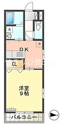 グットディズ 1DKの間取図画像