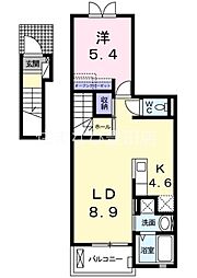 アステリア 1LDKの間取図画像