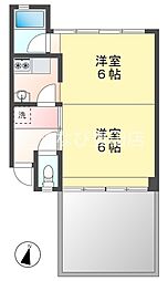 コーポLargo 2Kの間取図画像