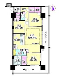 間取図画像 3LDK
