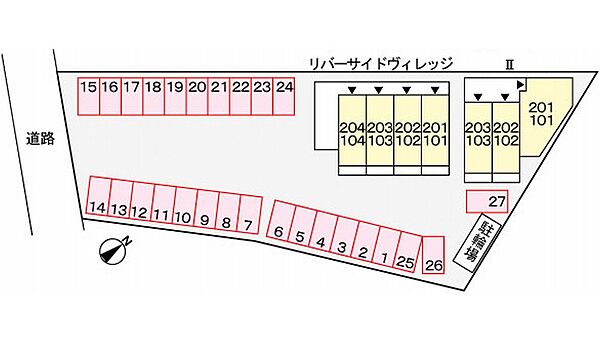 兵庫県姫路市飾磨区加茂(賃貸アパート1R・2階・25.25㎡)の写真 その15