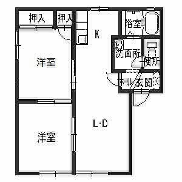 兵庫県姫路市飾磨区中島(賃貸アパート2LDK・2階・50.78㎡)の写真 その2