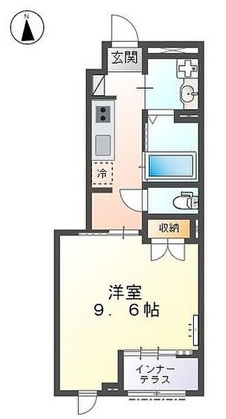 兵庫県揖保郡太子町糸井(賃貸アパート1K・1階・33.56㎡)の写真 その2