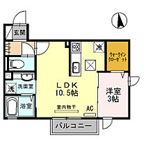 兵庫県姫路市広畑区正門通2丁目（賃貸アパート1LDK・1階・34.76㎡） その2