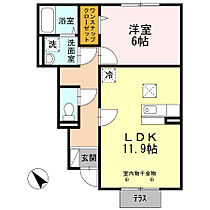 兵庫県加古川市野口町北野（賃貸アパート1LDK・1階・45.16㎡） その2