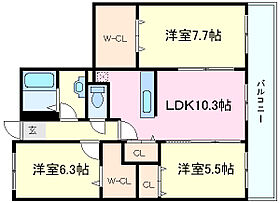 兵庫県明石市大久保町西脇（賃貸マンション3LDK・3階・75.46㎡） その2