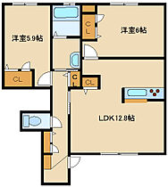 兵庫県加古川市別府町新野辺北町5丁目（賃貸アパート2LDK・1階・61.60㎡） その2