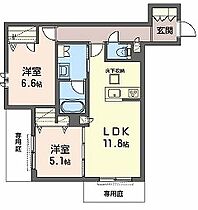 兵庫県加古郡播磨町南野添1丁目（賃貸アパート2LDK・1階・62.00㎡） その2