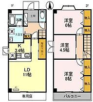 兵庫県たつの市龍野町末政（賃貸テラスハウス3LDK・1階・82.81㎡） その2