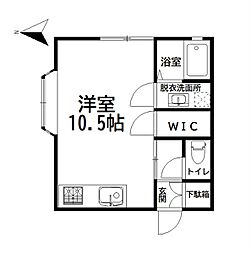 ファミーユ ワンルームの間取図画像