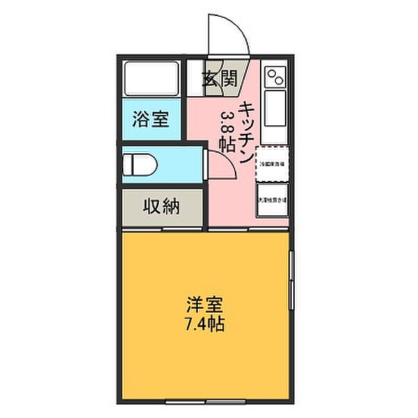 インデペンデントハウス 201号室｜石川県金沢市馬替3丁目(賃貸アパート1K・2階・26.50㎡)の写真 その2