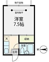 ジュピタル 102号室 ｜ 石川県金沢市泉本町2丁目74-1（賃貸アパート1K・1階・24.30㎡） その2