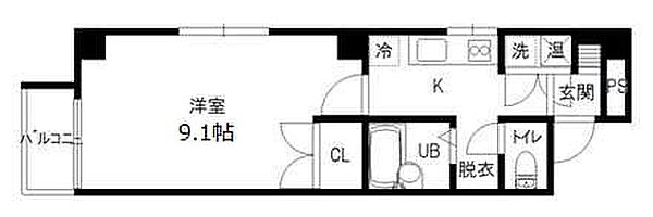 白菊町センタービル 601号室｜石川県金沢市白菊町(賃貸マンション1K・6階・27.80㎡)の写真 その2