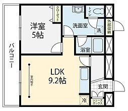 ウッドビレッジ高尾台 3階1LDKの間取り
