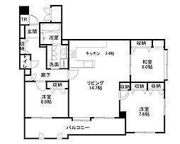 間取図画像 3LDK
